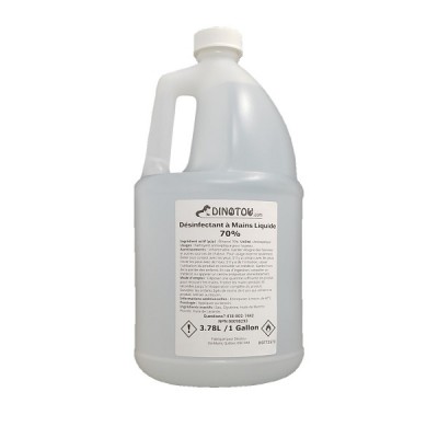 Désinfectant à mains liquide hydro-alcoolique naturel  / 1 gallon